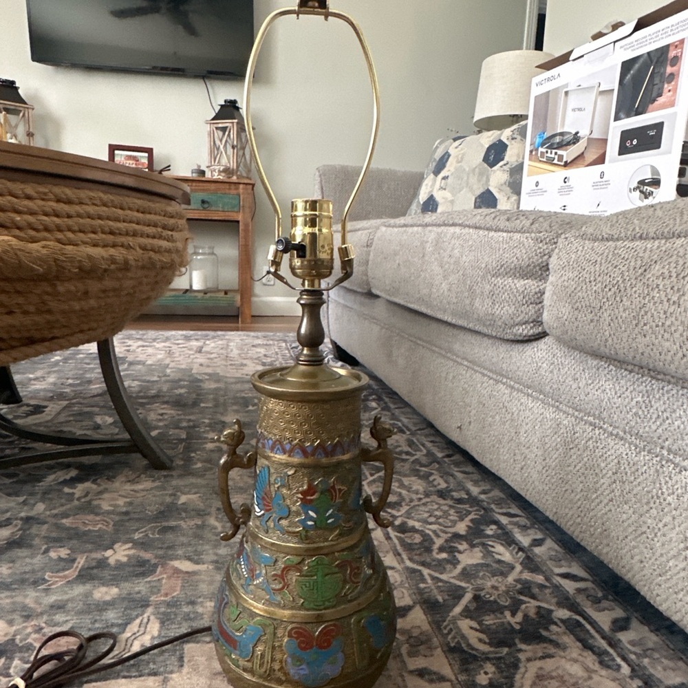 Gold and Blue Decor Accents with Intricate Patterns